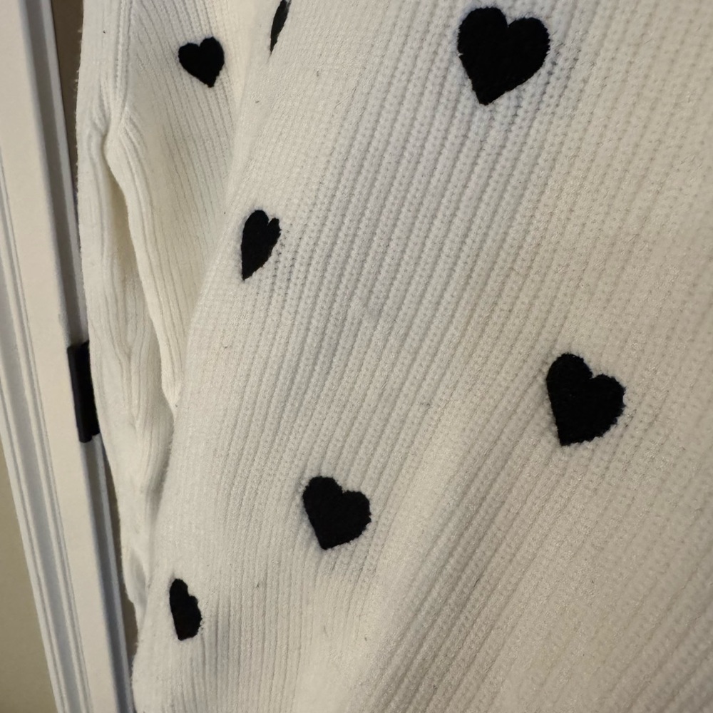 Anthropologie Valentine Ruffle Collar Heart Sweater - Picture 6 of 6